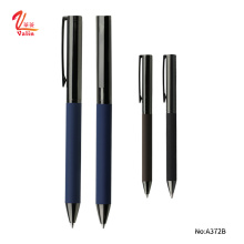 Rubber spray metal pen for business gift pen customise logo